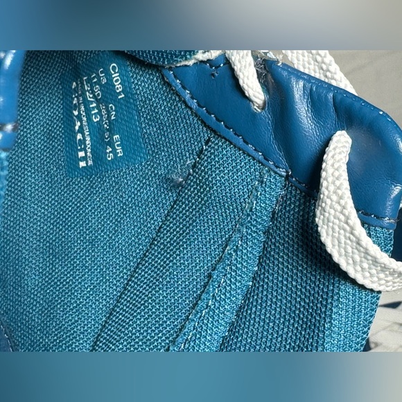 New Authentic Coach Mens Shoes Clip Court High Top Sneaker In Signature Sz 11.5 - Picture 10 of 12